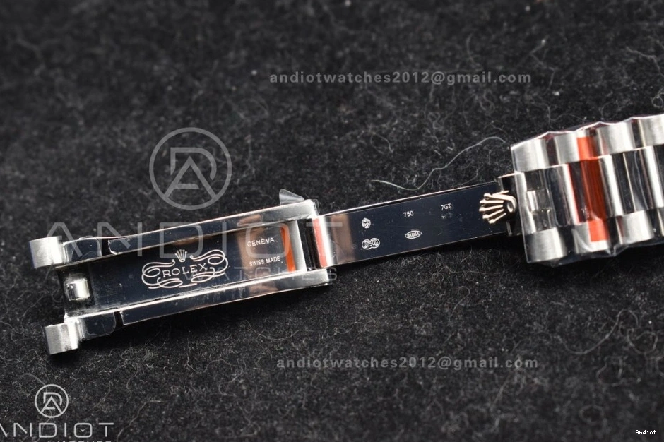 Bracelet 904L DayDate Steel President Dial A3255 40 V2 SS Blue GMF Stick On Ice 0329